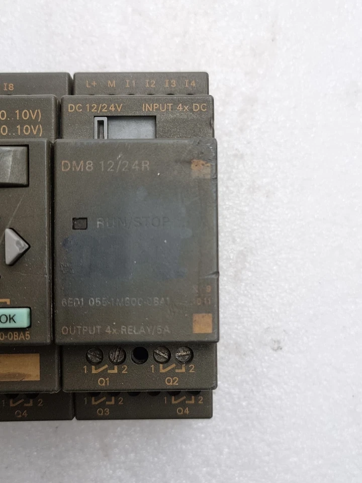 Siemens 6ED1052-1MD00-0BA5 Logo With 6ED1055-1MB00-0BA1 Expansion Module 12/24V